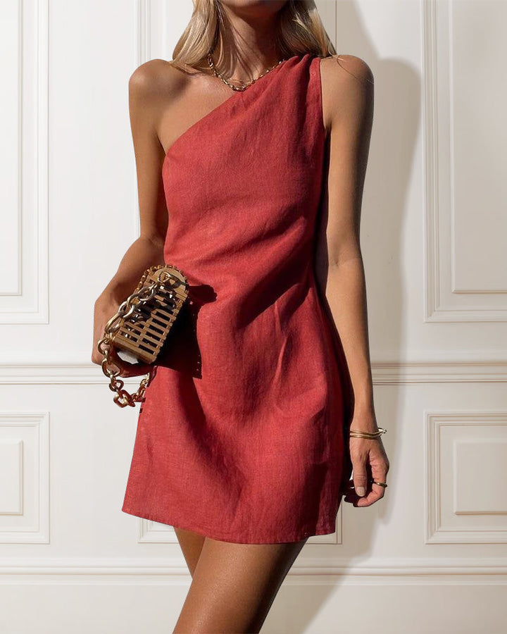 Lizzie - Halter Mini Dress