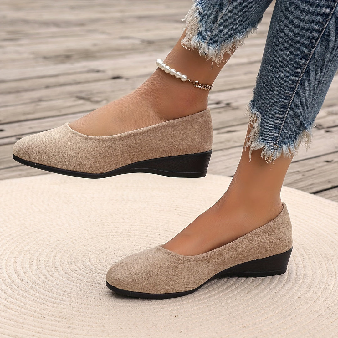 ELISA | COMFORTABLE BALLERINA FLATS WITH WEDGE HEELS
