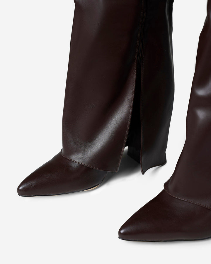 Lavista Leather knee high boots - Dark Brown