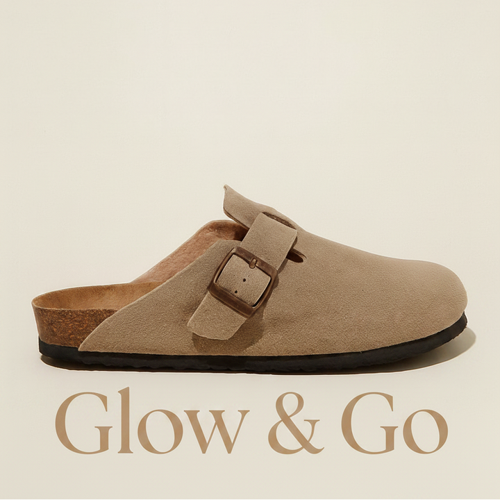 Genuine Suede Clogs  -  Comfort