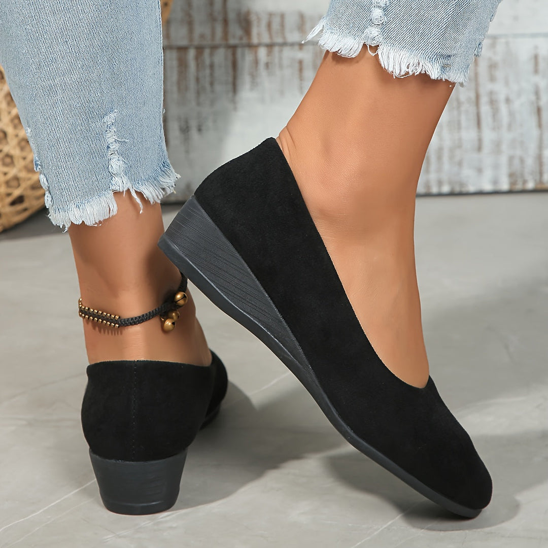 ELISA | COMFORTABLE BALLERINA FLATS WITH WEDGE HEELS
