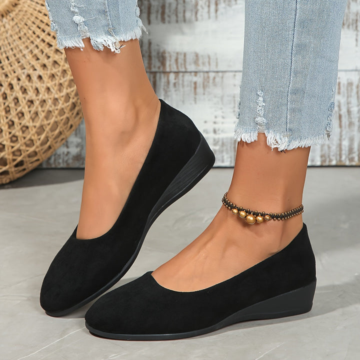 ELISA | COMFORTABLE BALLERINA FLATS WITH WEDGE HEELS